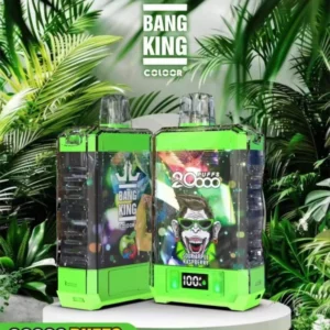 Bang King Double Crystal 20000 Puffs 0% 2% 3% 5% Penna per vapori usa e getta ricaricabile a basso contenuto di nicotina all'ingrosso Acquista all'ingrosso