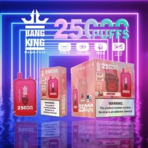 Bang King 25000 Puffs Dual Pods 0% 2% 3% 5% Stylo vape jetable rechargeable à faible teneur en nicotine en vrac Acheter en gros - HelpVape - 10