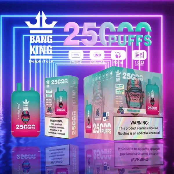 Bang King 25000 Puffs Dual Pods 0% 2% 3% 5% Stylo vapes jetables rechargeables à faible teneur en nicotine en vrac Acheter en gros - HelpVape - 6