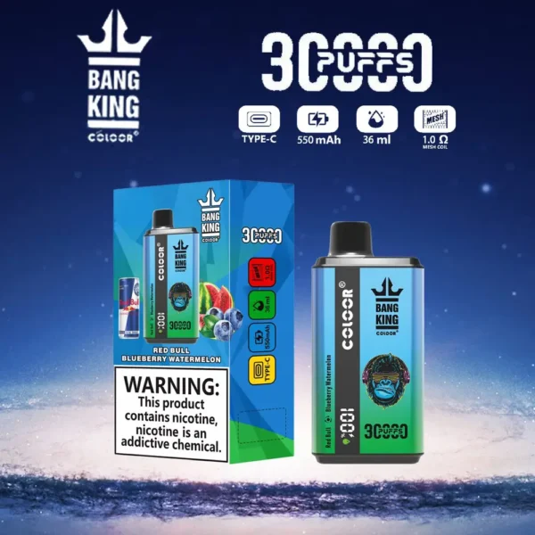 Bang King 30000 Puffs Double Saveur 0% 2% 3% 5% Stylo vape jetable rechargeable à faible teneur en nicotine en vrac Acheter en gros - HelpVape - 2