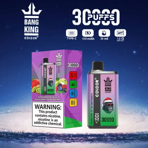 Bang King 30000 Puffs Double Saveur 0% 2% 3% 5% Stylo vape jetable rechargeable à faible teneur en nicotine en vrac Acheter en gros - HelpVape - 5