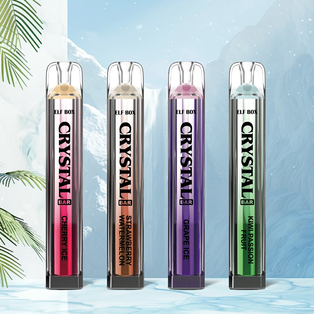 Venta al por mayor disponible recargable del vape de la nicotina de los soplos 0% 2% 5% de la BARRA CRISTALINA del DUENDE 600