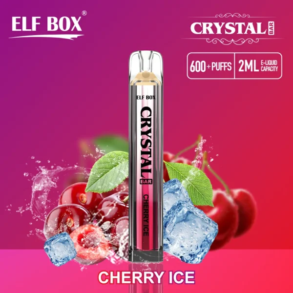 ELF BOX CRYSTAL BAR 600 Puffs 0% 2% 5% Никотиновый перезаряжаемый одноразовый вейп Купить оптом - HelpVape - 5