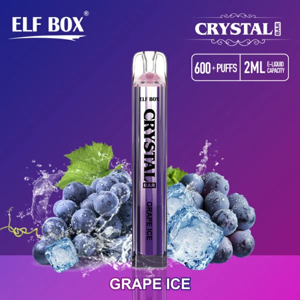 ELF BOX CRYSTAL BAR 600 Puffs 0% 2% 5% Никотиновый перезаряжаемый одноразовый вейп Купить оптом - HelpVape - 6