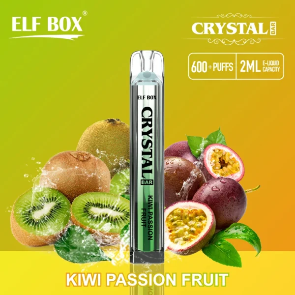 ELF BOX CRYSTAL BAR 600 Puffs 0% 2% 5% Никотиновый перезаряжаемый одноразовый вейп Купить оптом - HelpVape - 7