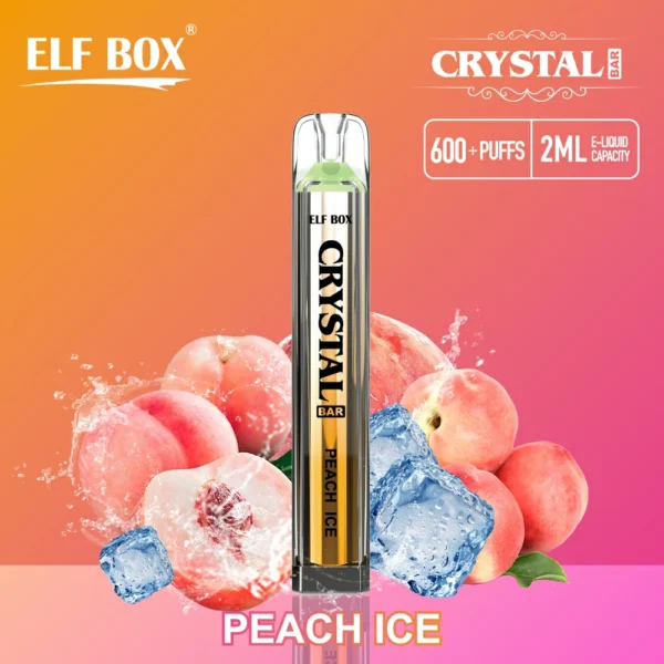 ELF BOX CRYSTAL BAR 600 Puffs 0% 2% 5% Никотиновый перезаряжаемый одноразовый вейп Купить оптом - HelpVape - 9