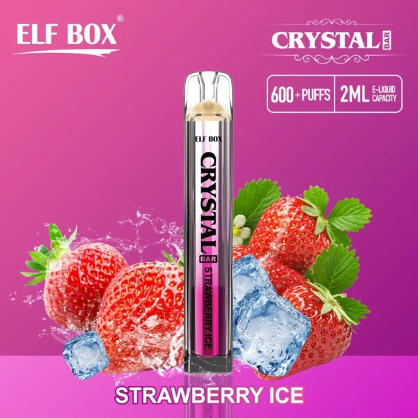 ELF BOX CRYSTAL BAR 600 Puffs 0% 2% 5% Никотиновый перезаряжаемый одноразовый вейп Купить оптом - HelpVape - 10