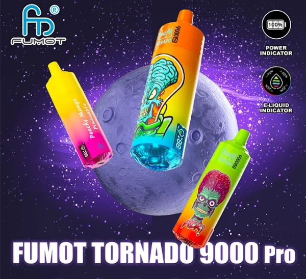 RandM Tornado 9000 PRO Rookwolken 0% 2% 3% 5% Laag nicotinegehalte Bulk Koop oplaadbare wegwerpvape groothandel - HelpVape - 1