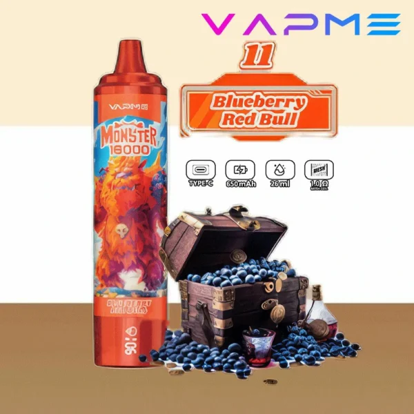 Vapme Monster 16000 Puffs 2% 5% Nikotynowe Akumulatory Jednorazowe Vape Luzem kup hurtowo - HelpVape - 4