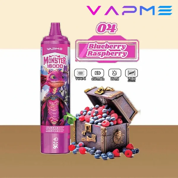 Vapme Monster 16000 Puffs 2% 5% Nikotynowe Akumulatory Jednorazowe Vape Luzem kup hurtowo - HelpVape - 8