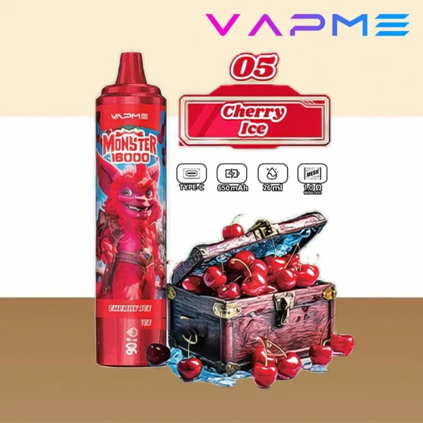 Vapme Monster 16000 Puffs 2% 5% Nikotynowe Akumulatory Jednorazowe Vape Luzem kup hurtowo - HelpVape - 10