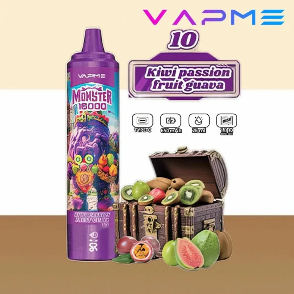 Vapme Monster 16000 Puffs 2% 5% Nikotynowe Akumulatory Jednorazowe Vape Luzem kup hurtowo - HelpVape - 11