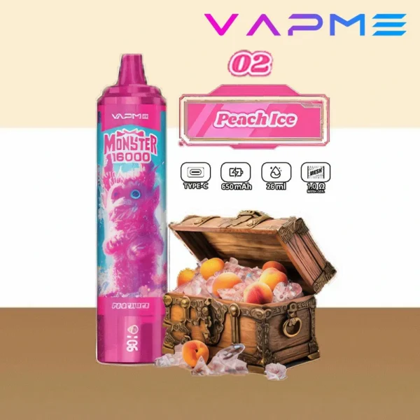 Vapme Monster 16000 Puffs 2% 5% Nikotynowe Akumulatory Jednorazowe Vape Luzem kup hurtowo - HelpVape - 13