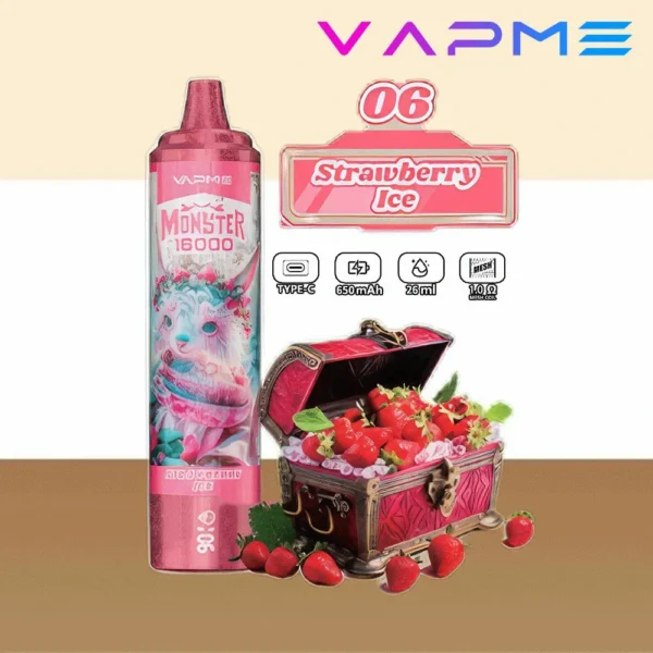 Vapme Monster 16000 Puffs 2% 5% Nikotynowe Akumulatory Jednorazowe Vape Luzem kup hurtowo - HelpVape - 2