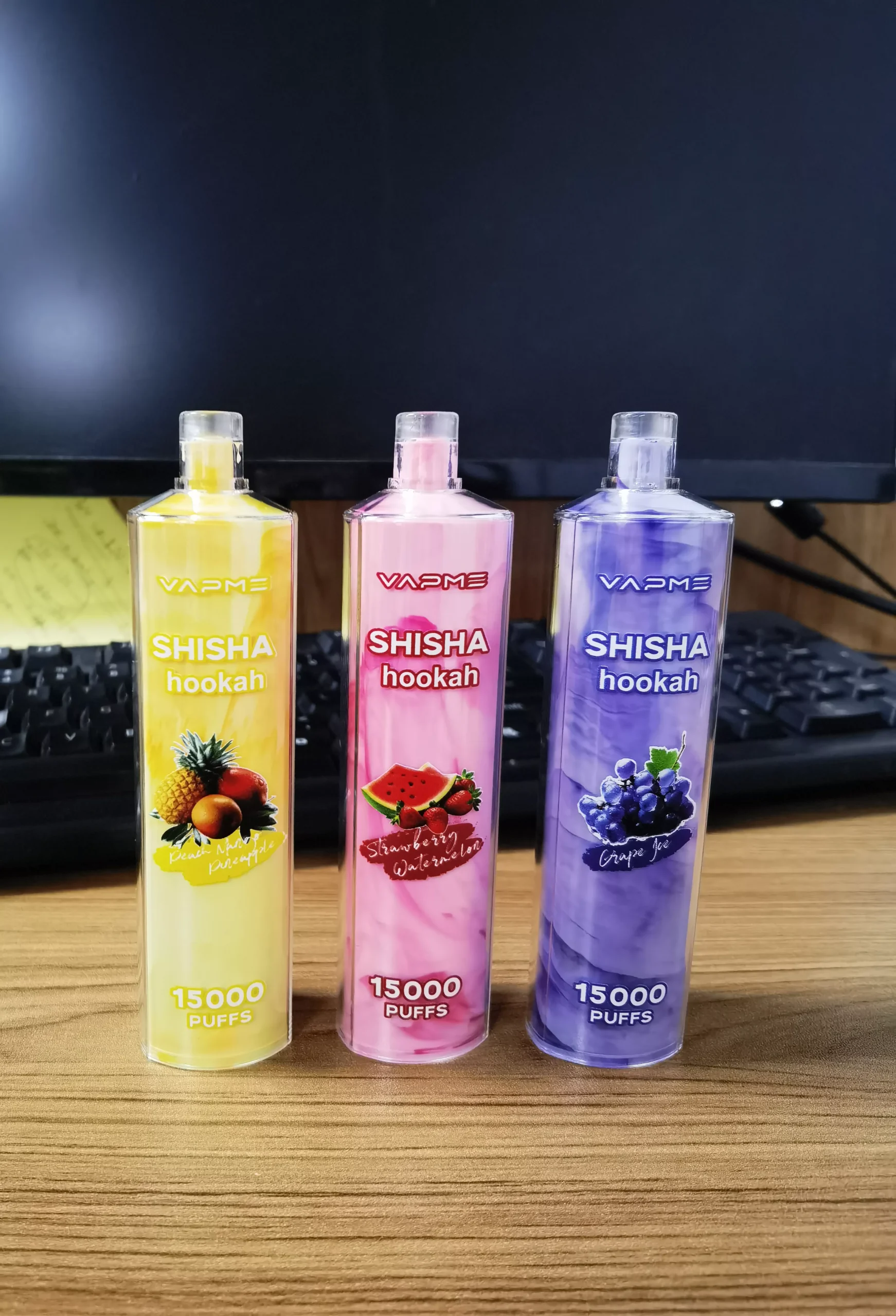 Vapme Shisha Hookah 15000 Puffs 0% 2% Nicotine Vapes jetables rechargeables en vrac acheter en gros