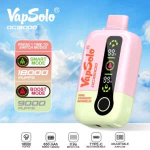 Vapsolo DG 18000 Puffs 2% 5% Аккумуляторная одноразовая ручка для вейпов с низким содержанием никотина, оптовая покупка оптом - HelpVape - 7