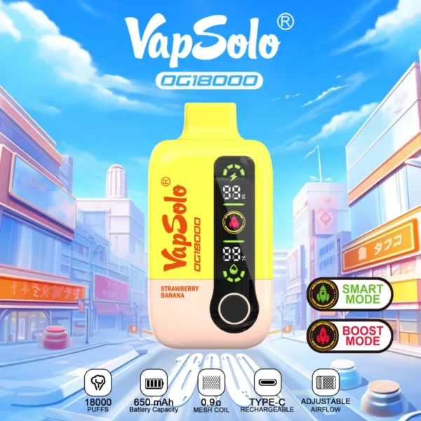 Vapsolo DG 18000 Puffs 2% 5% Перезаряжаемые одноразовые вейпы-ручки с низким содержанием никотина, оптовая покупка оптом - HelpVape - 3