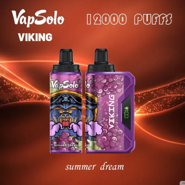 VapSolo Viking 12000 Puffs 2% 5% Перезаряжаемые одноразовые вейпы-ручки с низким содержанием никотина, оптовая покупка оптом - HelpVape - 2