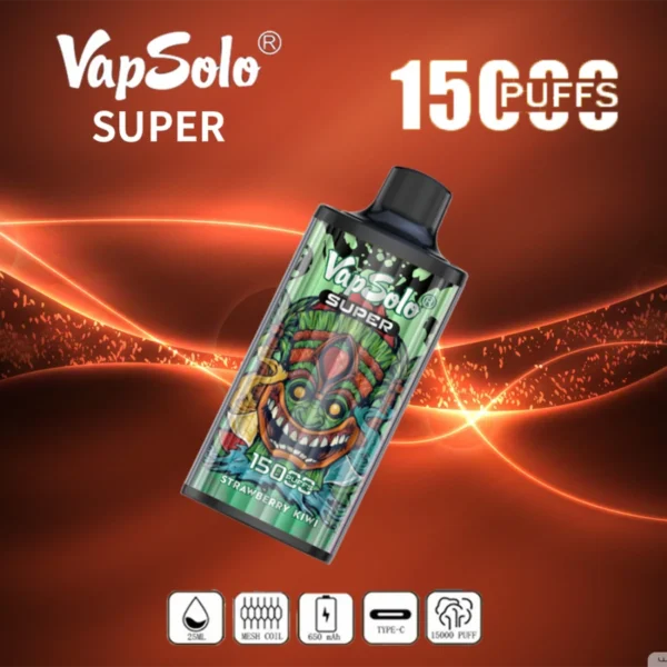 Vapsolo Super 15000 Puffs 2% 5% Baixo teor de nicotina em massa Compre caneta Vapes descartável recarregável no atacado - HelpVape - 6