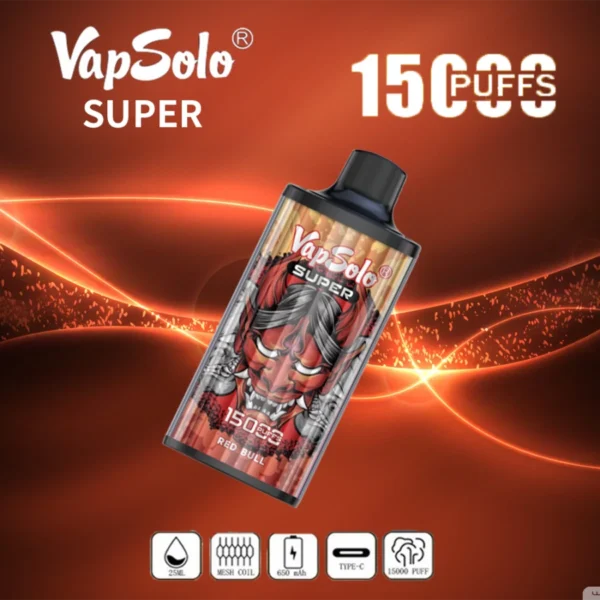 Vapsolo Super 15000 Puffs 2% 5% Baixo teor de nicotina em massa Compre caneta Vapes descartável recarregável no atacado - HelpVape - 9