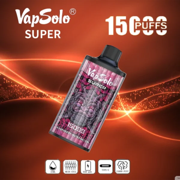 Vapsolo Super 15000 Puffs 2% 5% Baixo teor de nicotina em massa Compre caneta Vapes descartável recarregável no atacado - HelpVape - 10