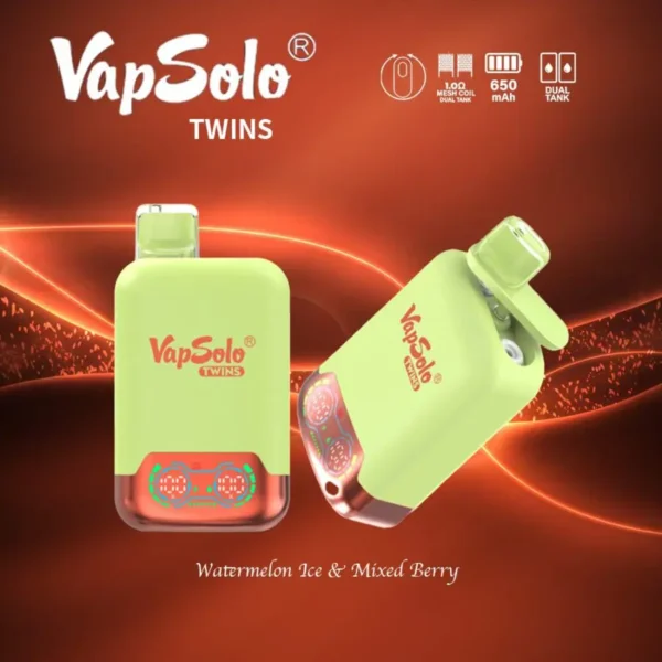 VapSolo Twins 20000 Puffs 2% 5% Перезаряжаемые одноразовые вейпы-ручки с низким содержанием никотина, оптовая покупка оптом - HelpVape - 5