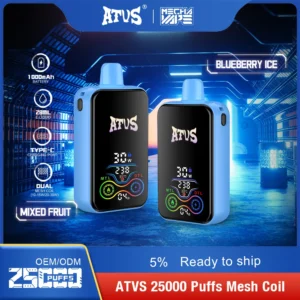 ATVS 25000 Puffs Dual Mesh 5% Low Nicotina Rechargeable Vapes Pen vrac Cumpărați cu ridicata - HelpVape - 17