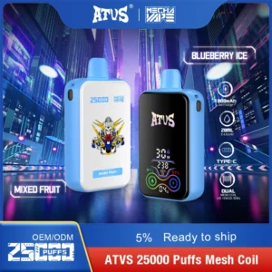 ATVS 25000 Puffs Dual Mesh 5% Low Nicotina Rechargeable Vapes Pen vrac Cumpărați cu ridicata - HelpVape - 16