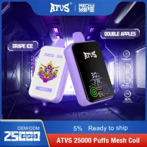 ATVS 25000 Puffs Dual Mesh 5% Low Nicotina Rechargeable Vapes Pen vrac Cumpărați cu ridicata - HelpVape - 15