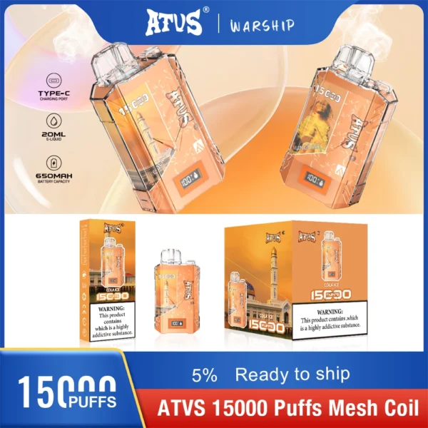 Atvs 15000 Puffs 5% Low Nicotina Rechargeable Vapes Pen vrac Cumpărați cu ridicata - HelpVape - 10