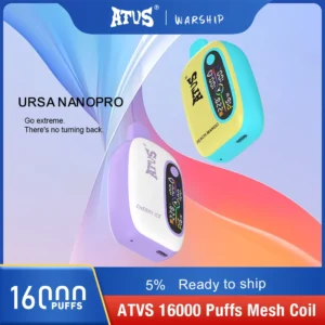 Atvs 16000 Puffs 2% 5% Перезаряжаемые одноразовые ручки для вейпов с низким содержанием никотина, оптовая покупка оптом - HelpVape - 22
