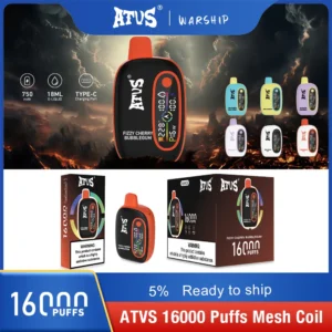 Atvs 16000 Puffs 2% 5% Перезаряжаемые одноразовые ручки для вейпов с низким содержанием никотина, оптовая покупка оптом - HelpVape - 17