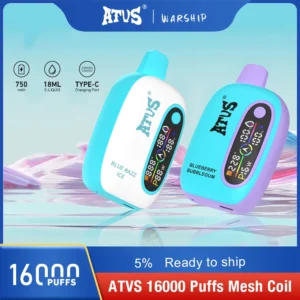 Atvs 16000 Puffs 2% 5% Перезаряжаемые одноразовые ручки для электронных сигарет с низким содержанием никотина, оптовая покупка оптом - HelpVape - 29