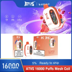 Atvs 16000 Puffs 2% 5% Перезаряжаемые одноразовые ручки для вейпов с низким содержанием никотина, оптовая покупка оптом - HelpVape - 28