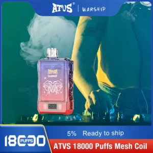 Atvs Warship 18000 Puffs 5% Low Nicotina Rechargeable Vapes Pen vrac Cumpărați cu ridicata - HelpVape - 12