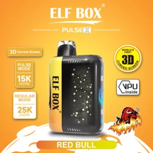 Elf Box Pulse X 25000 Puffs Dual Mesh 0% 2% 3% 5% Low Nicotine 3D Curved LED Screen Rechargeable Disposable Vapes Pen Bulk Buy Wholesale - HelpVape - 12