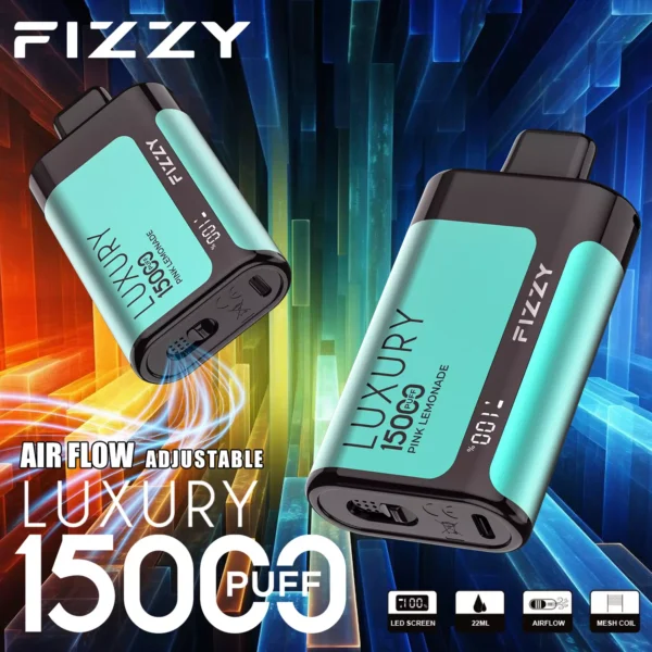 Fizzy Luxury 15000 Puffs 2% 5% Low Nicotina Rechargeable Vapes Pen vrac Cumpărați cu ridicata - HelpVape - 3