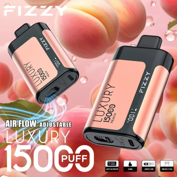 Fizzy Luxury 15000 Puff-uri 2% 5% Stilo vape reîncărcabil de unică folosință cu conținut scăzut de nicotină Cumpărați cu ridicata - HelpVape - 7