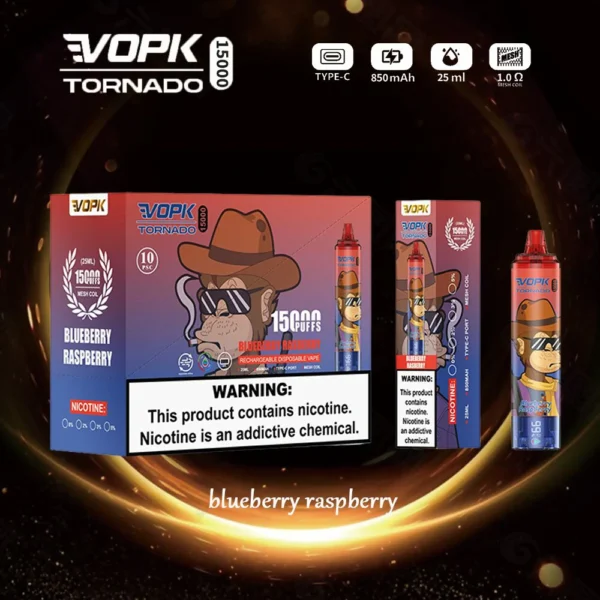 VOPK Tornado 15000 Puffs 0% 2% 3% 5% Low Nicotine Rechargeable Disposable Vapes Pen Bulk Buy Wholesale - HelpVape - 4