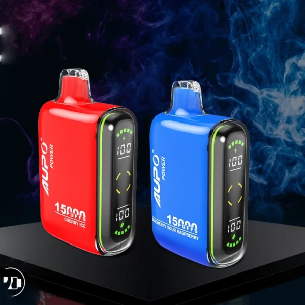 AUPO 15000 Puffs Dual Mesh LED kijelző 2% Alacsony nikotin tartalmú Újratölthető Eldobható Vapes Pen Tömeges Vásárlás Nagyker - HelpVape - 1