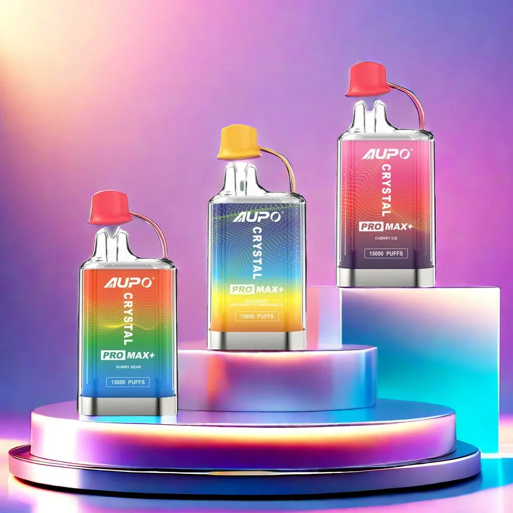 AUPO 15000 Puffs PRO MAX Crystal Dual Mesh 2% alacsony nikotintartalmú újratölthető eldobható Vapes toll Tömeges vásárlás Nagyker