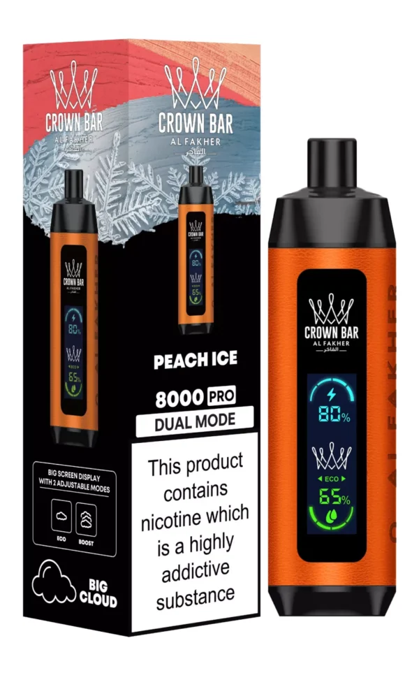 Al Fakher Crown Bar Big Cloud 8000 Pro Dual Mode Full Screen Low Nicotină Reîncărcabil Vapes Pen vrac Cumpărați cu ridicata - Stoc de depozit european - HelpVape - 18