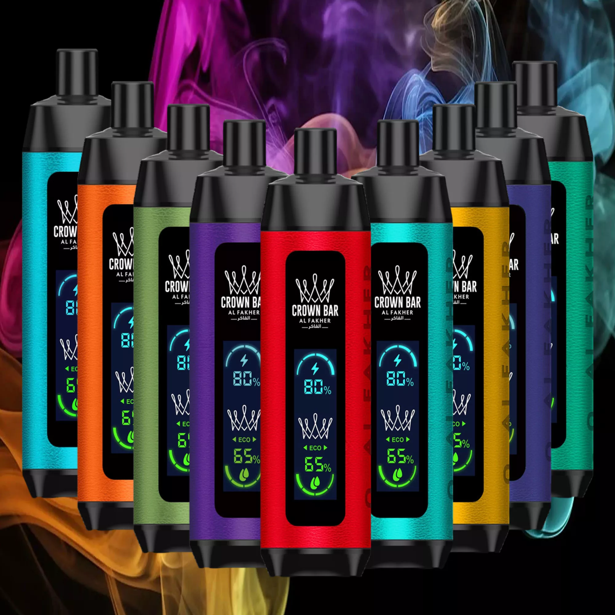  Al-Fakher-Crown-Bar-Big-Cloud-8000-Pro-Dual-Mode-Schermo intero