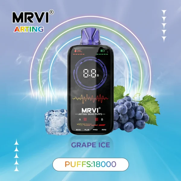 MRVI Arting 18000 Puff-uri Dual Mesh Display Full Screen 2% 5% Nivel scăzut de nicotină Reîncărcabil Vapes Pen vrac Cumpărați cu ridicata - HelpVape - 2