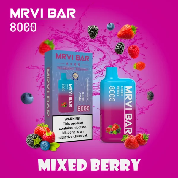 MRVI Bar Mr8000 Puffs 2% 3% 5% Перезаряжаемые одноразовые ручки для вейпов с низким содержанием никотина. Купить оптом - HelpVape - 6