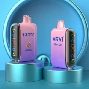 MRVI Dragon 13000 Puffs Двойная сетка с цифровым экраном 2% 5% Перезаряжаемая одноразовая ручка для электронных сигарет с низким содержанием никотина Купить оптом