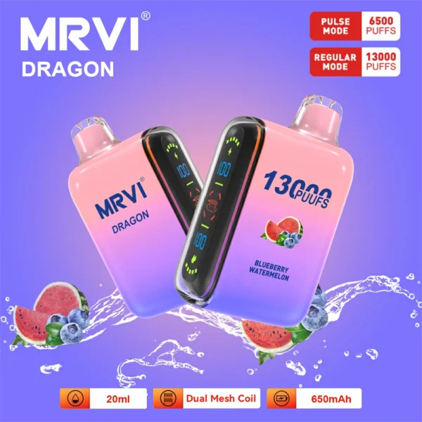 MRVI Dragon 13000 Puffs Dual Mesh Schermo digitale 2% 5% Penna per vaporizzatori usa e getta ricaricabile a basso contenuto di nicotina all'ingrosso Acquista all'ingrosso - HelpVape - 2