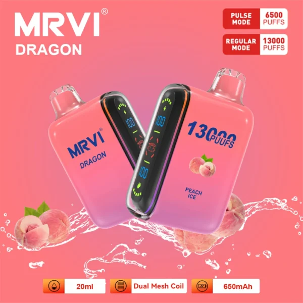 MRVI Dragon 13000 Puffs Dual Mesh Schermo digitale 2% 5% Penna per vaporizzatori usa e getta ricaricabile a basso contenuto di nicotina all'ingrosso Acquista all'ingrosso - HelpVape - 3