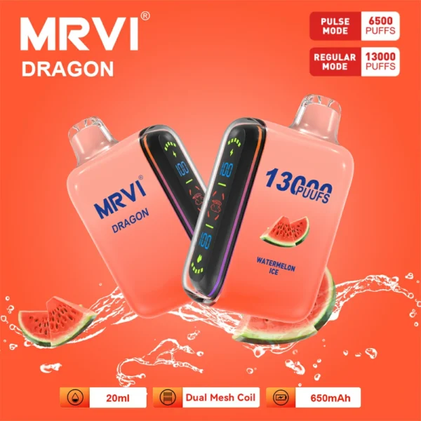 MRVI Dragon 13000 Puffs Dual Mesh Schermo digitale 2% 5% Penna per vaporizzatori usa e getta ricaricabile a basso contenuto di nicotina all'ingrosso Acquista all'ingrosso - HelpVape - 6