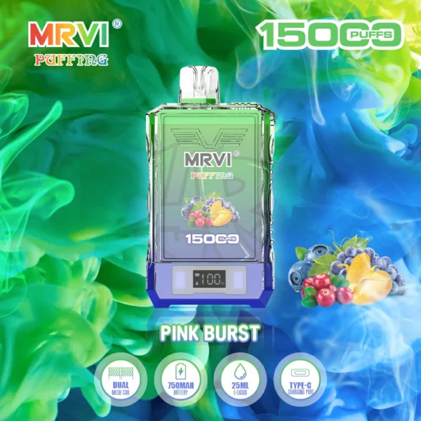 MRVI Puffing 15000 Puffs Ecran digital cu plasă dublă 2% 5% Stilo vape reîncărcabil de unică folosință cu conținut scăzut de nicotină Cumpărați cu ridicata - HelpVape - 11